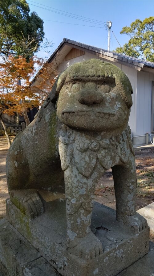 中喜来春日神社の狛犬