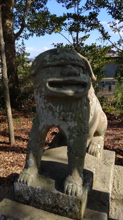 中喜来春日神社の狛犬